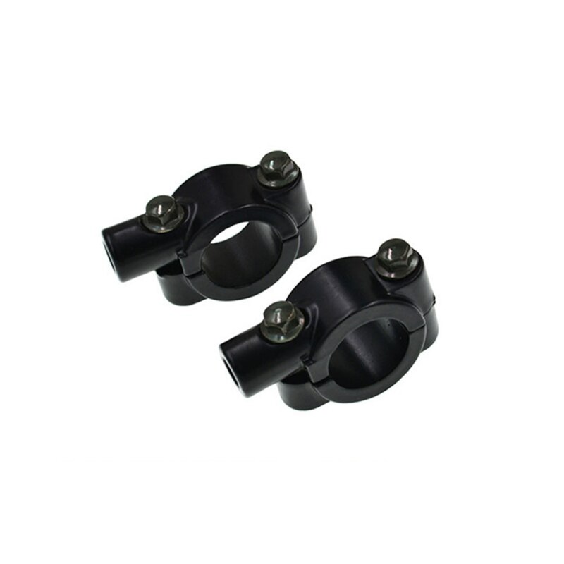 1 pièces universel moto miroir monture 8mm 10mm poignée Bar rétroviseur support adaptateur pour vtt Scooter: 10MM black one