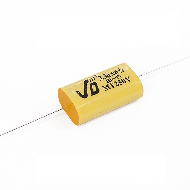 Divisor de frecuencia de altavoz, circuito de filtro cruzado, condensador de polipropileno sin polaridad, 1,0 uF-5,6 uF, 250V, 2 uds.