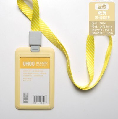 Infällbar märkeshållare id-korthållare med indragbar lanyard liftkortshållare namnskylthållare: 6634 g 6966hs