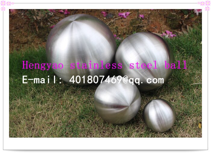 Dumb light ball Dia 200mm 20cm stainless steel wire drawing ball hollow ball decoration ball decorative furnishing articles