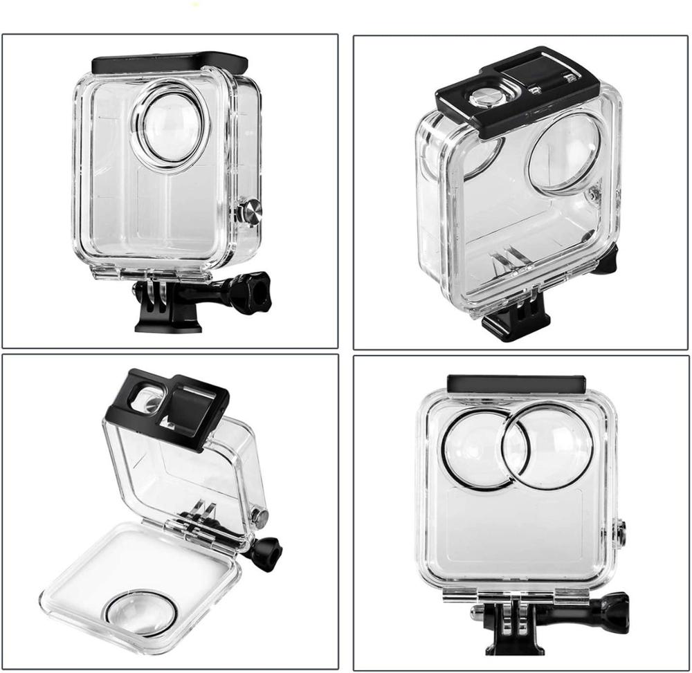 Vandtæt huskasse til gopro max action kamera, dykning beskyttende skal 20m med beslag tilbehør