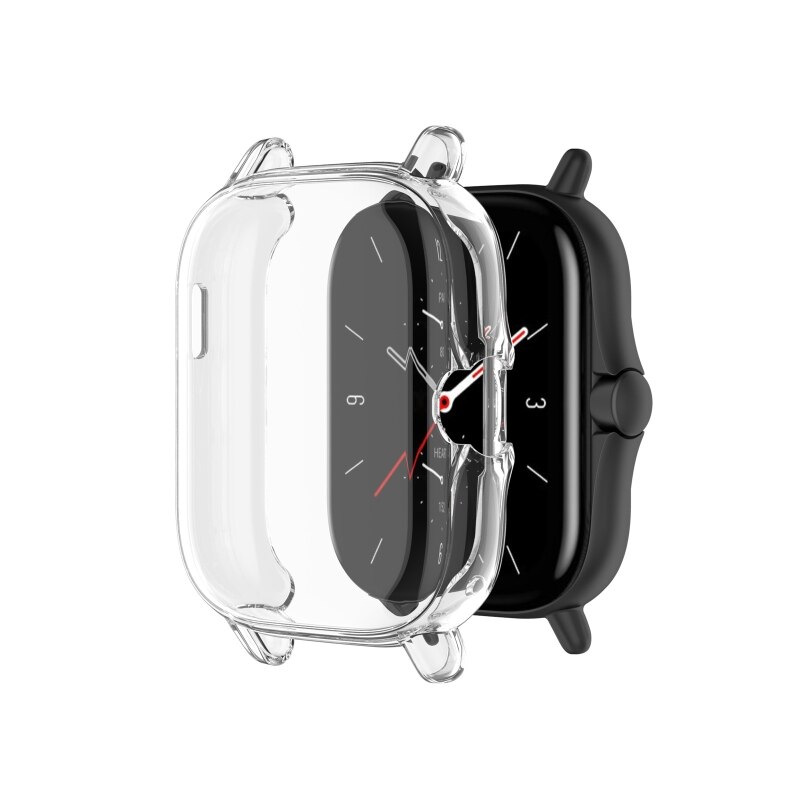 Full Coverage Protective Cover For -Amazfit GTS 2 Plating TPU Watch Case Shell 1XCE