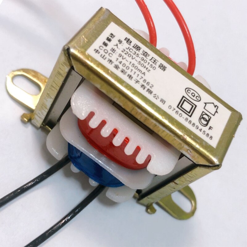 220v til 9v/12v- kablet transformator spenningstransformator strømomformer til elektronisk klokke