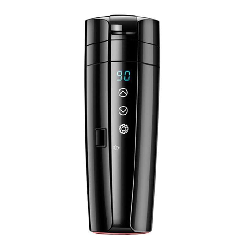 12V 24V 400ML Portable Electric Heating Cup Car Water Kettle ligent Press Sn Control Digital Display