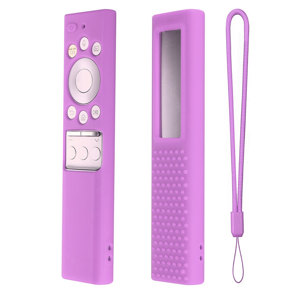 For Samsung TV BN59-01265A BN59-01271A BN59-01272A Silicone Dustproof Protective Cover Remote Control Case: Lavender purple