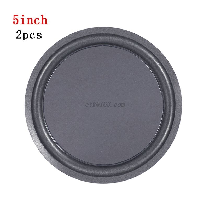 2Pcs Woofer Speaker Passive Radiator 5/6.5/8" Sponge Edge Diaphragm Auxiliary: diameter-5 inch