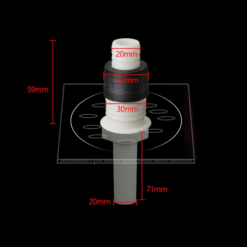 Bathroom Sink Wash Basin Drain Connector Floor Drain Cover Pipe Elbow Joint Adapter Sewer Tee Washing Machine Drain Sealing Tool: B1