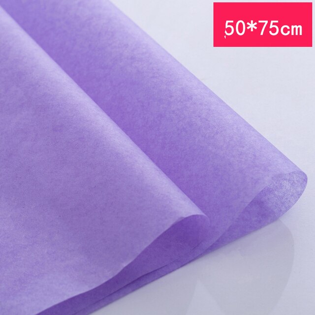 Papier d'emballage pour Bouquets de fleurs, 40 pièces, papier d'emballage décoratif doublé pour Bouquets de fleurs, matériaux d'emballage de cuisson pour fleuristes: Purple