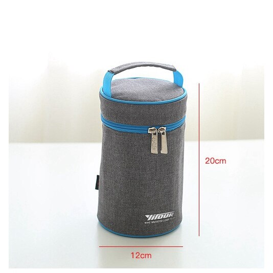 denim lunch bag thermal food insulated bag kids women or men casual cooler thermo picnic bag thermo lunch box: c