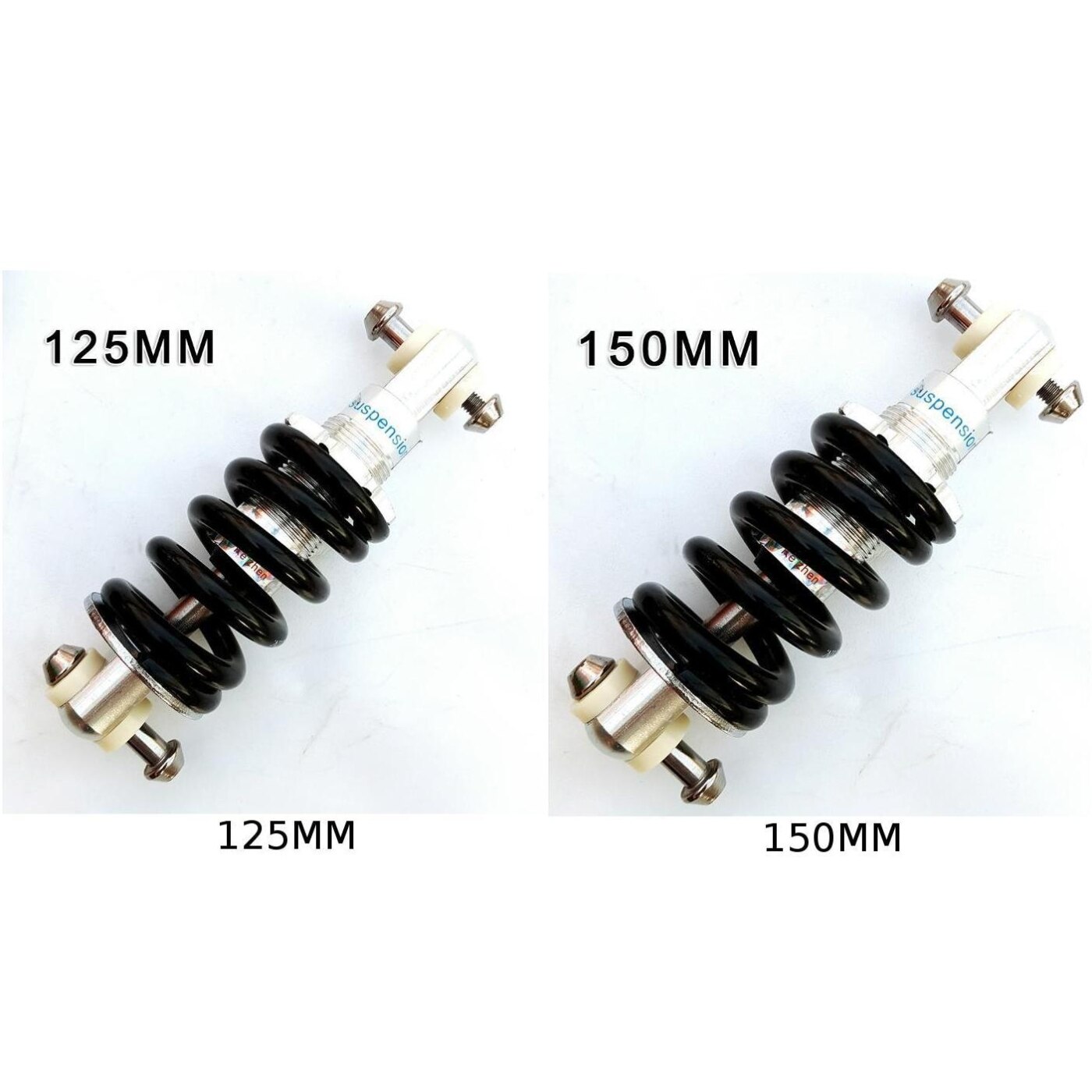 125/150MM Bicycle Mountain Bike Shock Absorber Upgrade Replacement Parts Rear Shock Absorber Black