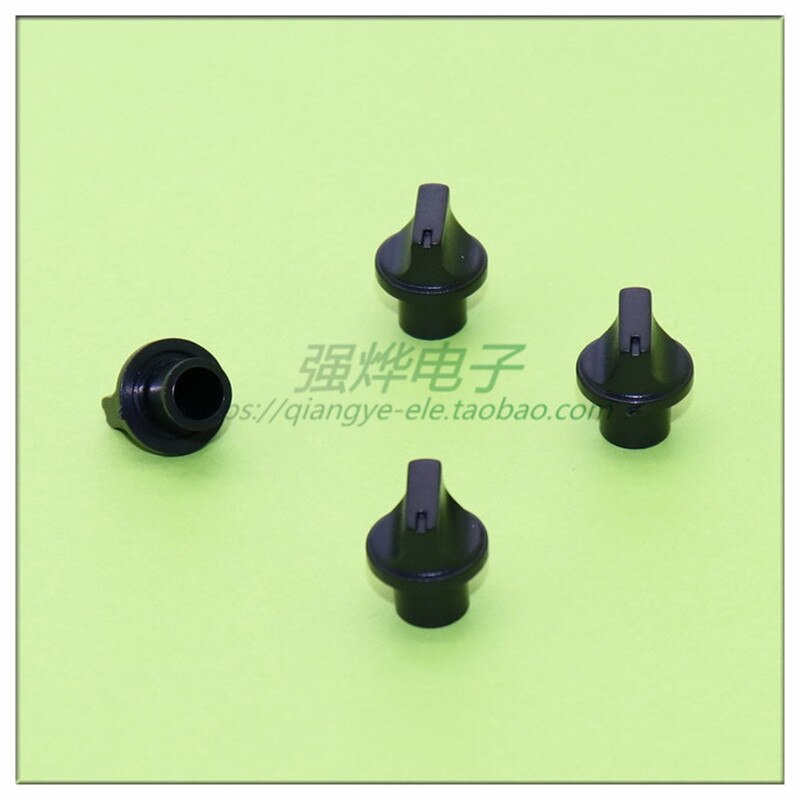 10 Stuks 13*15.5Mm Zwart Kunststof Knop Potentiometer Knop Rijregelaar Bloem As Binnenste Gat 6Mm