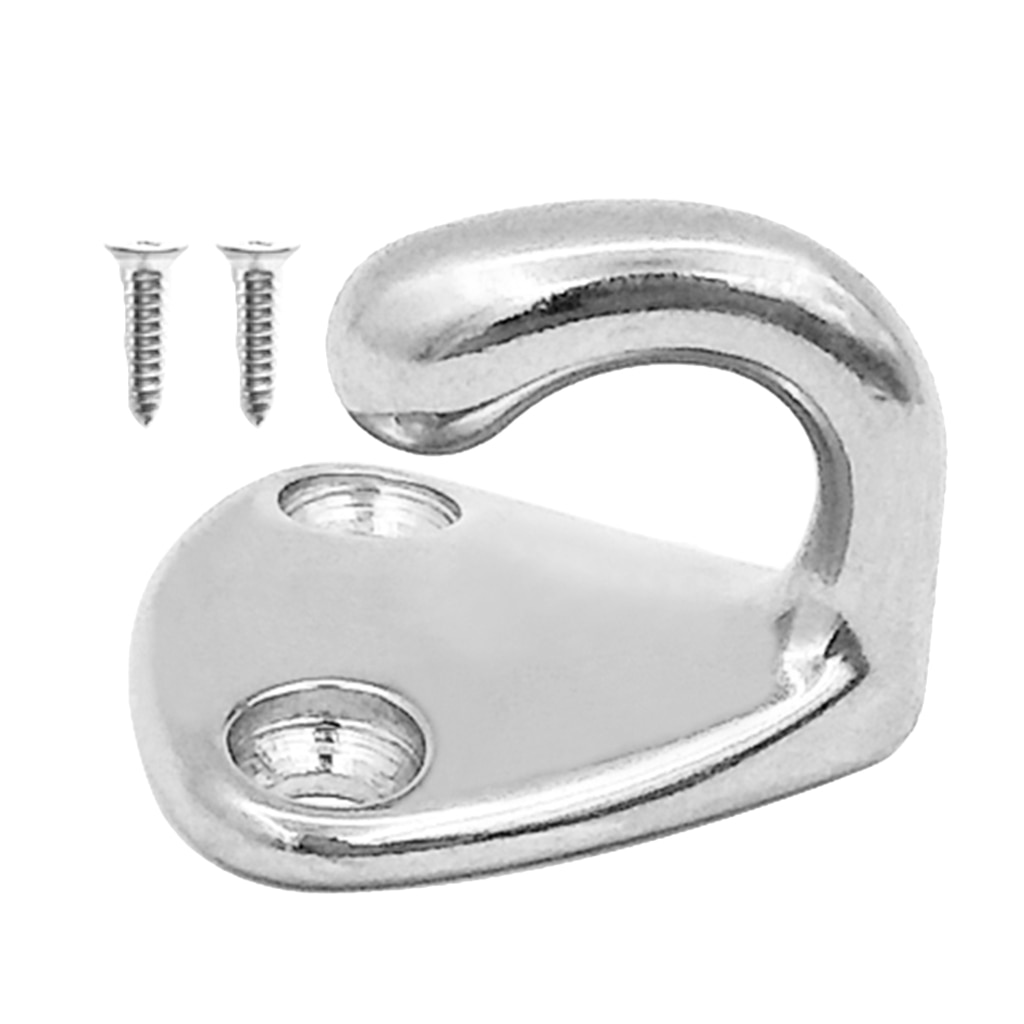 1pcs Marine Grade Stainless Steel Boat Hook Coat and Hat Hook Wall Mount Boat Accessories Marine