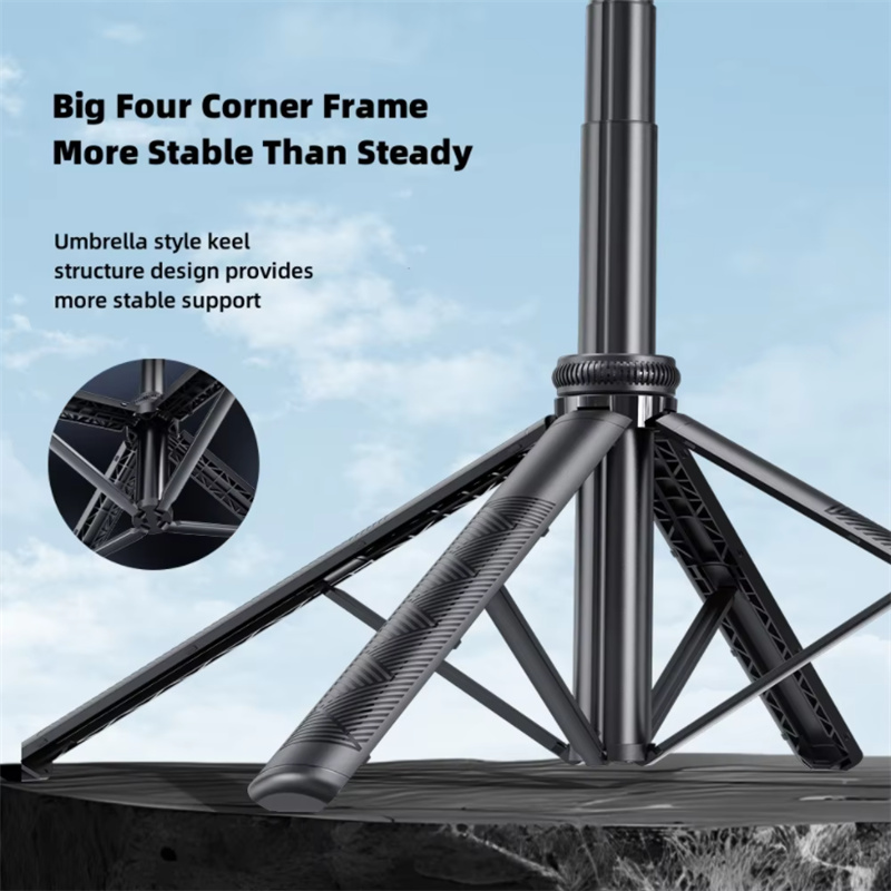C17 Monopiede 360 ° Treppiede da tiro con tracciamento AI con rotazione automatica Luce di riempimento otturatore Bluetooth per supporto per telefono Bastone selfie wireless