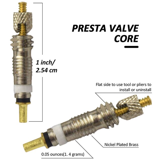 2/6/12 st presta ventil mässing kärnverktyg mtb vägcykelrör reparera däck service delar cykeldäck luftventil med valfritt verktyg