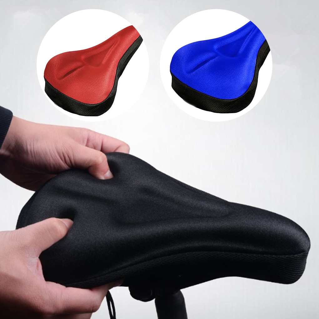 MTB Sitze GEL Silikon Schwamm Fahrrad 3D Weiche Gel Sattel Sitz Abdeckung Kissen Pad Wasserdichte Universal Bike Sitze Bike Zubehör