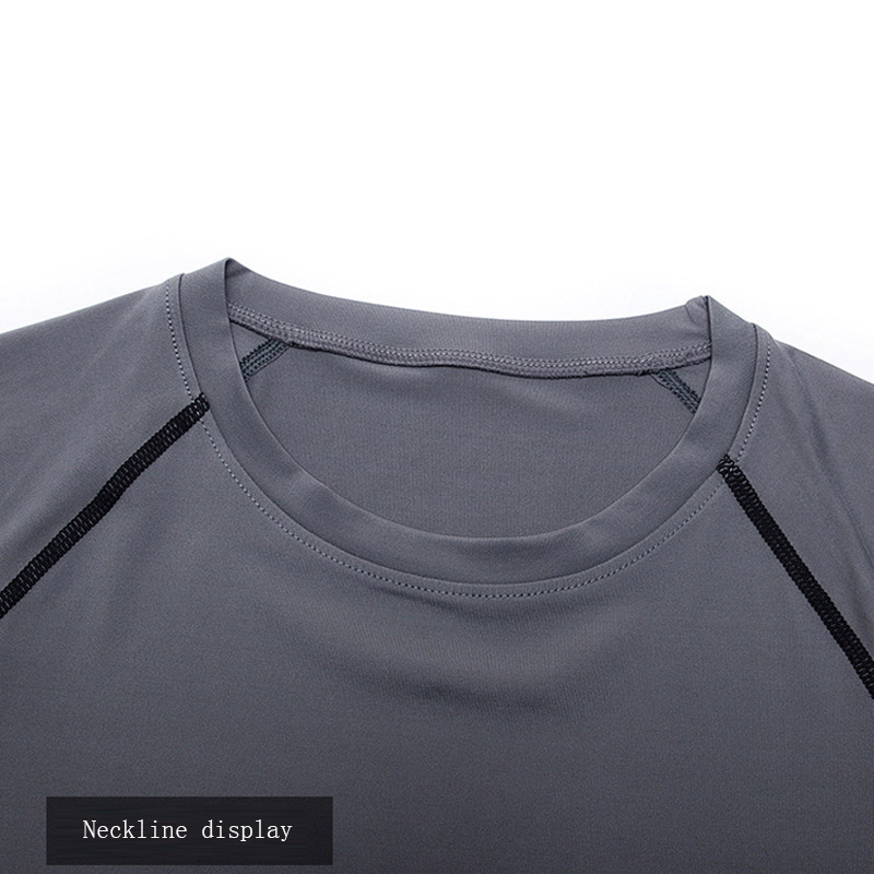 Plus Size Mannen Compressie Sport T-shirt Top Lange Mouwen Gym Running Kleding Fitness Strakke Sportkleding Wandelen Sweatshirt