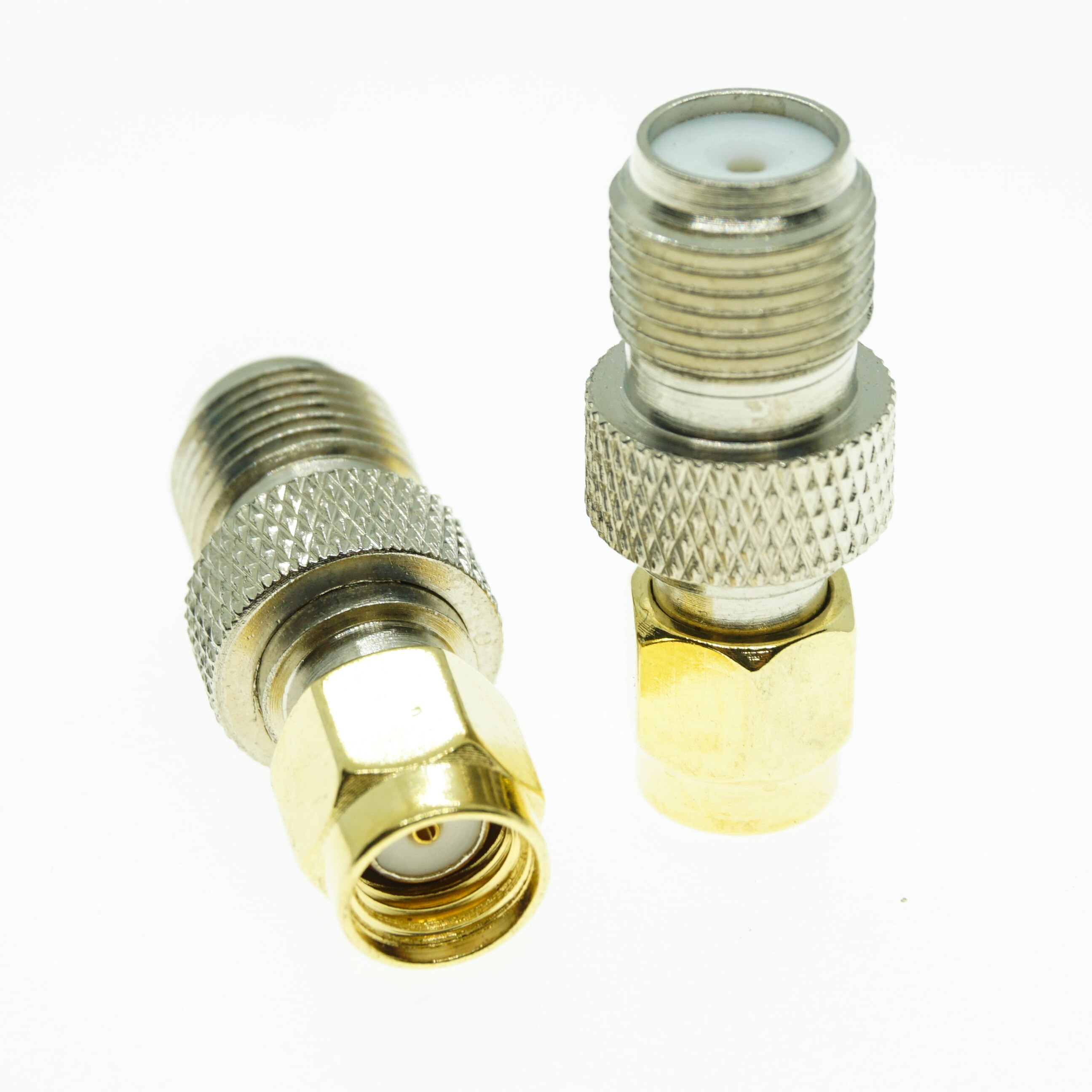 Lot De 6 Adaptateurs Coaxiaux RF Type F Mâle Vers BNC Femelle - Pour Caméra Vidéosurveillance Et Antenne