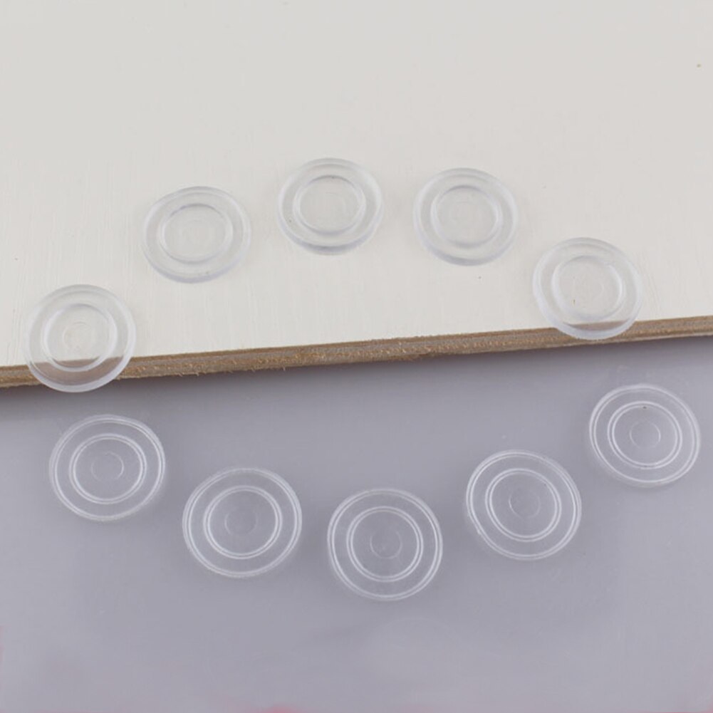 50 stk små klare antiskli møblerunderlag glass glass bord topp støtfangere tilbehør skapdør enkel bruk rund ikke klebrig myk