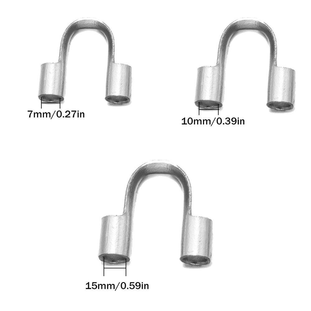 20/50pcs Gold Stainless Steel Wire Guards Thread Cable Protector Loops for Earring Bracelet Necklace Pendant DIY Jewelry Making