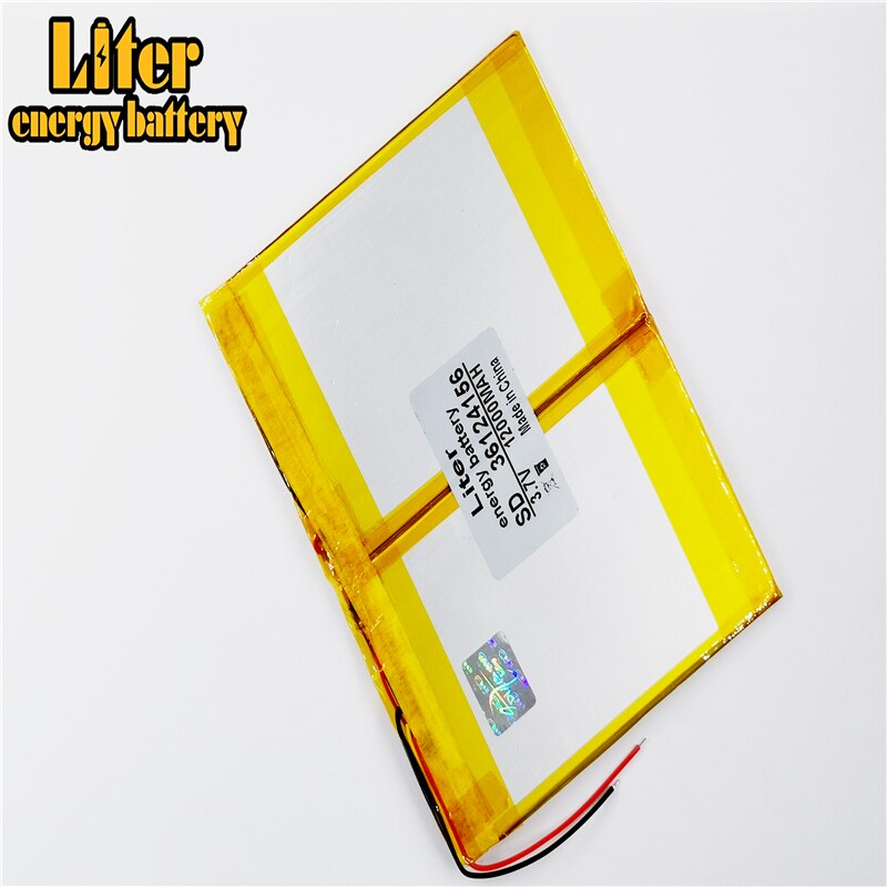 Tablet PC batterij capaciteit 36124156 3.7V 12000mA Universele Li-Ion batterij voor tablet pc 7 inch 8 inch 9inch 10inch 11 inch