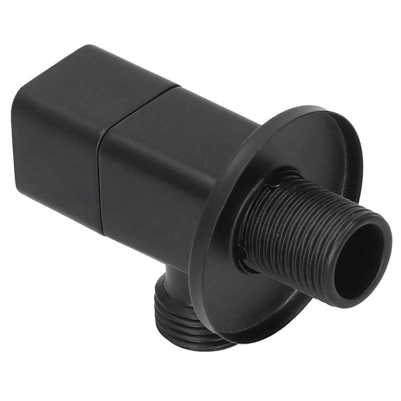 Manual Flush Valve Ball Valve /2 Angle Valve Mixer Water Stop Valve Bathroom Toilet Washbasin Accessory Black Electric