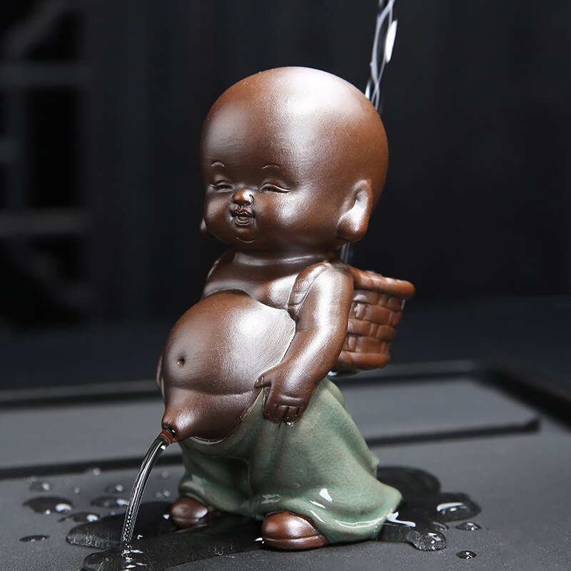 Zisha Tee Sieb Pinkeln Wenig Mönch Dekoration Kreative Pisse Art Puppe sprühen Keramik Charakter Handwerk Tee Filter Zubehör: S Größe A