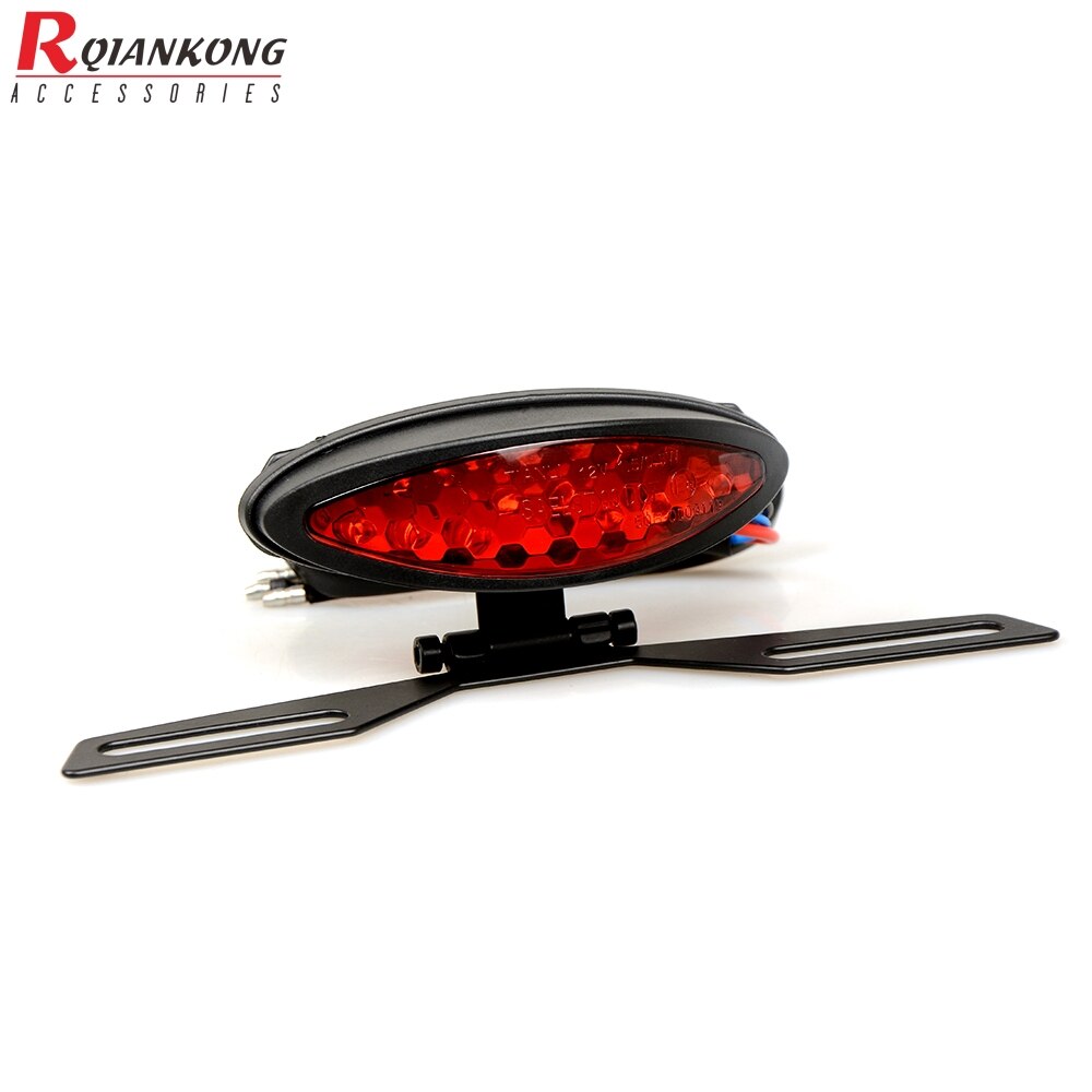 Universal Motorcycle Tail Rear Light Red LED Lamp Brake Stop Light Moto Turn Signal For Kawasaki ZX 6R 9R ZR7S ZX900 ZZR600 Z900