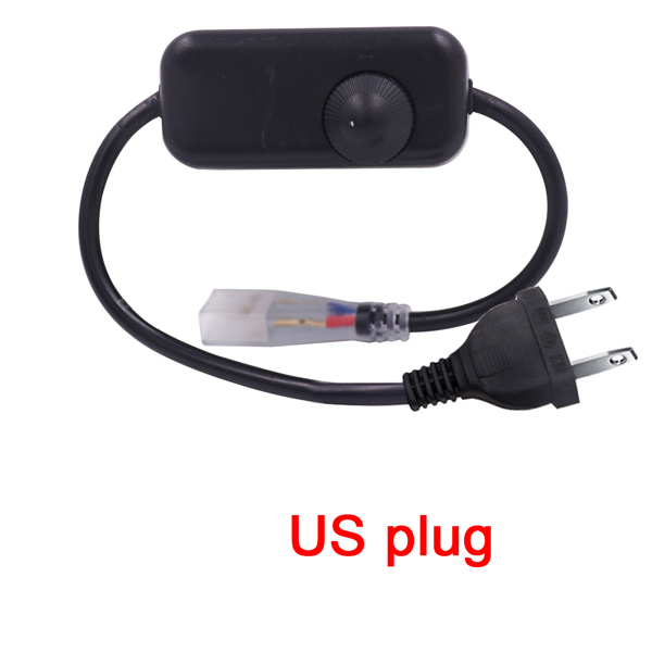 220V 110V Energie Schalter Dimmer Fernbedienung Schalt 720W Energie Kabel Für 5050 2835 5630 LED Streifen licht uns EU UK AU Energie Stecker