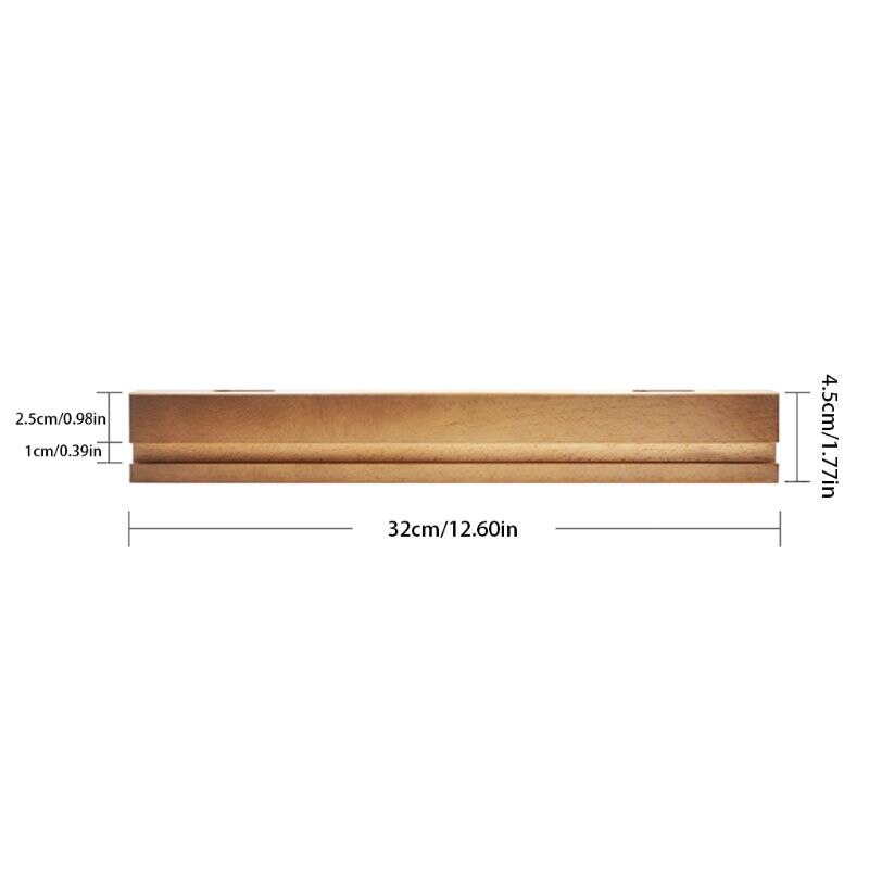 Durable Beech Record Display Stand Bracket Turntable Holder for LP Vinyl Records Accessories