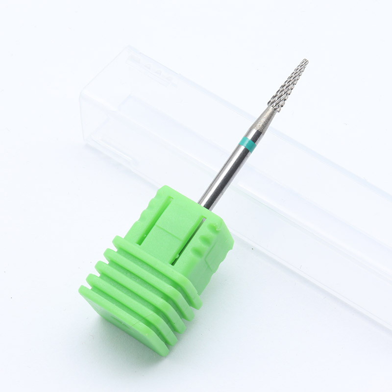 Fresa para manicura, brocas de cerámica para uñas, fresa de carburo para pedicura, limas para uñas, cortador de manicura, herramienta artística para uñas: Verde militar