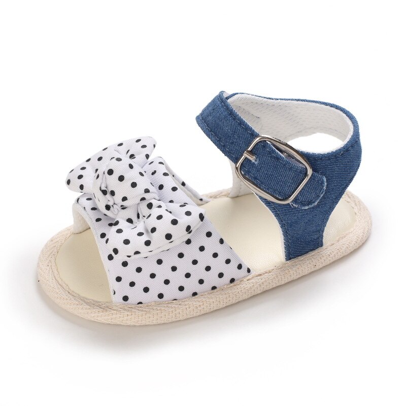 Sandales d'été respirantes pour bébés filles de 0 à 18M, chaussures de princesse papillon à semelle souple de couleur unie pour l'extérieur et l'intérieur des tout-petits