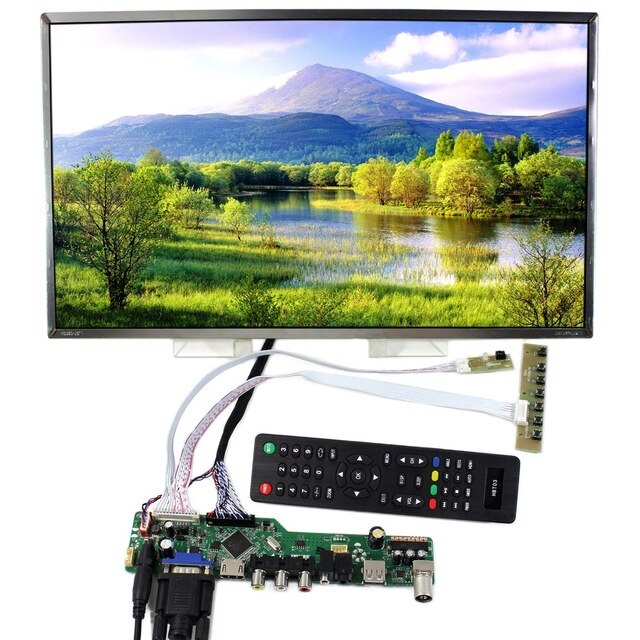 Kit pour LP156WH4 LCD contrôleur carte pilote 40pin TV 1366X768 LVDS panneau écran HDMI VGA LED à distance 15.6 "USB AV