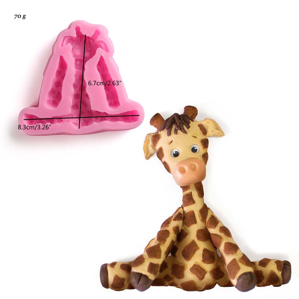 Cake Mold Animals Silicone Mold Biscuit Moldes Fondant Molds Cake Decorating Tools Chocolate Gumpaste Mold Sugarcraft,Cake Tools: Giraffe