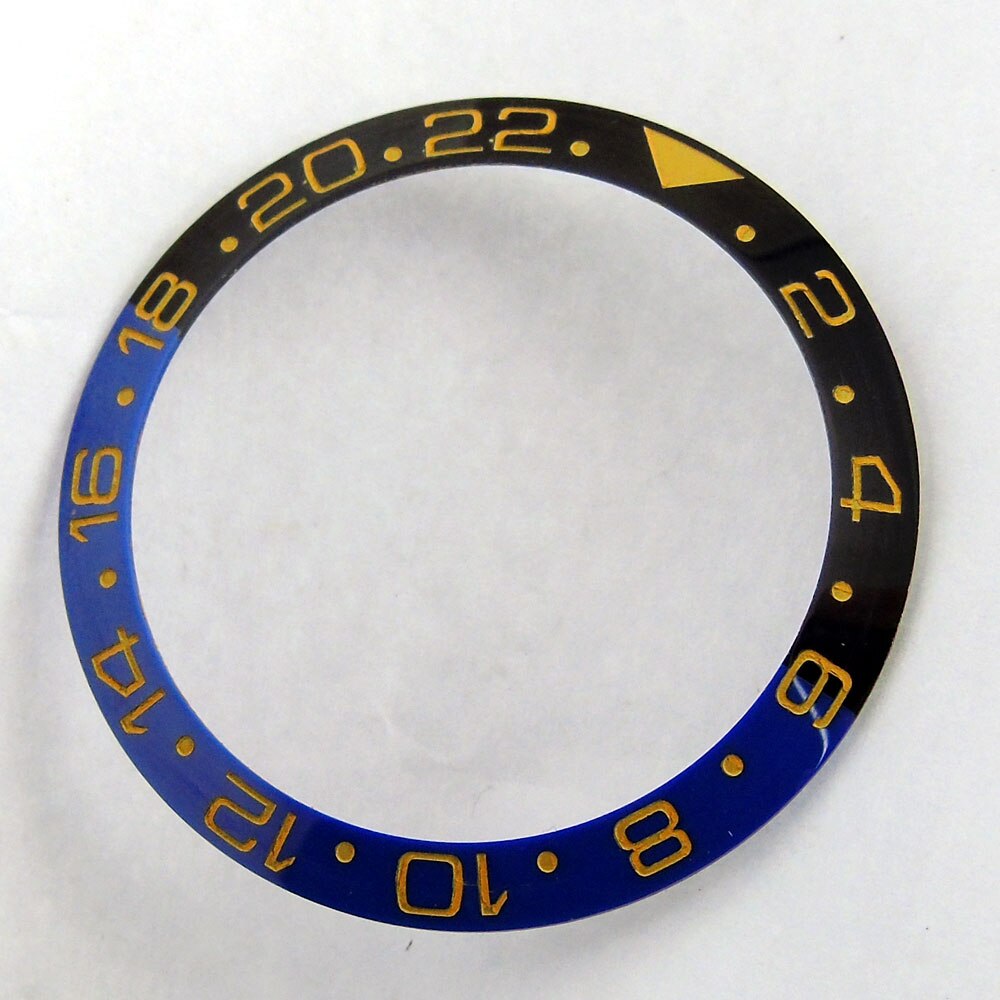 Multi-color 38mm keramische lunette voor gmt-model herenhorloges: Nr . .5