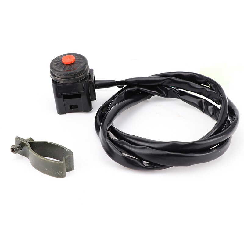 2 Pezzi Interruttore Moto Kill Switch Rosso, Pulsante Avviamento Clacson, Manubrio 7/8"