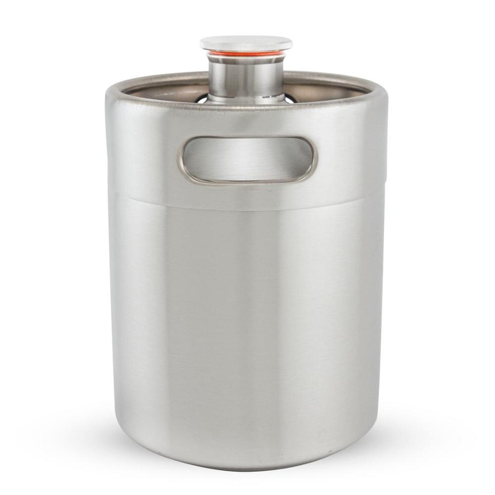 2L/3L/5L 304 Container Stainless Steel Home Brewing Two Pressure-Resistant Venting Cover Craft Fermentation Beer Barrel