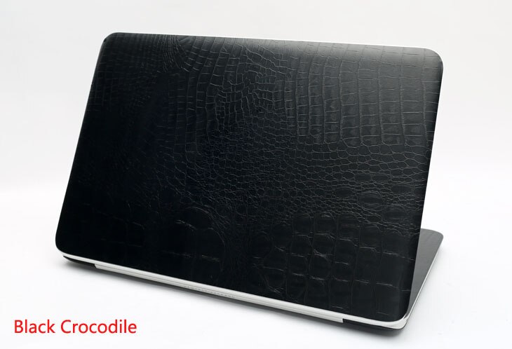 Carbon fiber Laptop Sticker Skin Decal Cover Protector for Dell XPS 13-7390 7390 2-in-1 13.3": Black Crocodile