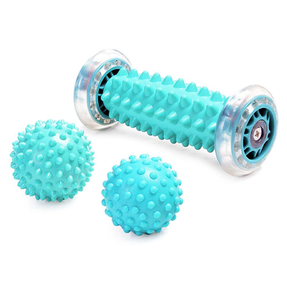 Kit Massage Musculaire Complet – Rouleau Foam Roller, Balle, Bandes élastiques Pour Dos, Jambes, Fasciite Plantaire | Sac De Transport Inclus