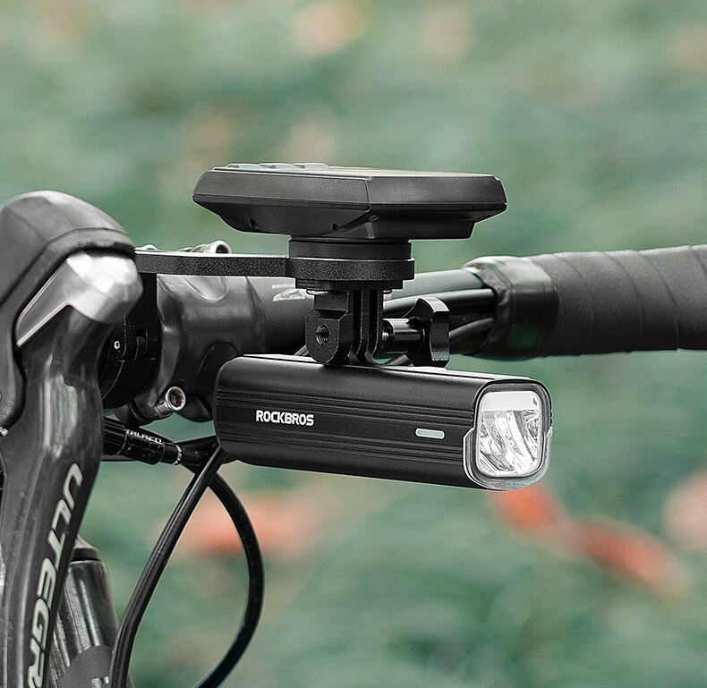 ROCKBROS-luz delantera y trasera para bicicleta, faro trasero de 1000 lúmenes, para ciclismo de montaña