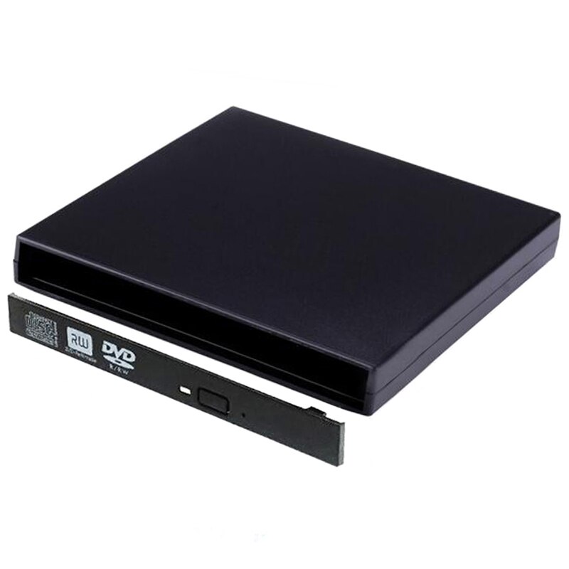 9.5/12.7Mm USB2.0 Ide Blu-ray Optische Drive Case Kit Externe Mobiele Behuizing DVD-RW/Cd Case Voor Notebook laptop Zonder Drive: 12.7MM DVD