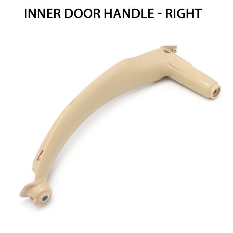 Reposabrazos para puerta interior de coche, cubierta embellecedora de tirar, gris, marrón, negro, Beige, para BMW E70, X5, E71, E72, X6, 2006: Right Beige