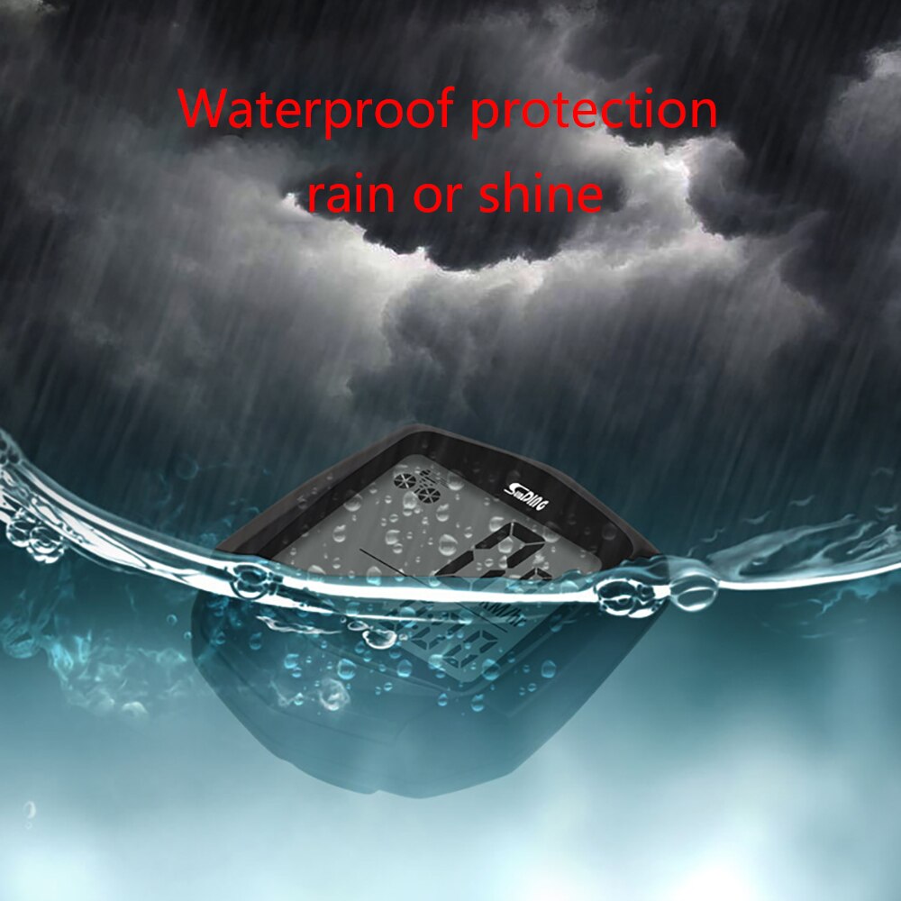 Lcd Digitale Display Waterdichte Fiets Meter Fiets Kilometerteller Wired Fiets Waterdicht Stopwatch Rijden Accessoires