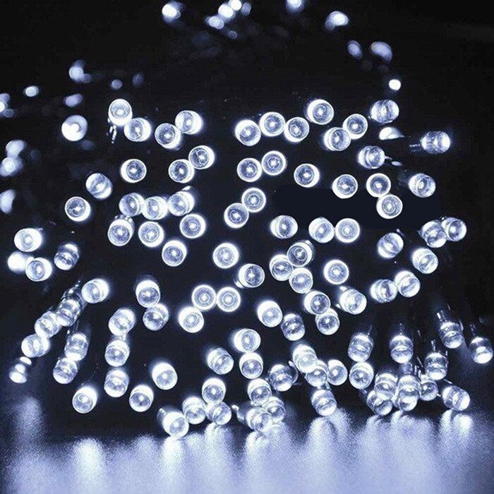 22 M 200 LED Solar Fairy Lights String Waterproof Solar Power Christmas Light Outdoor Garden LED Solar Lamp Decoration: white / 4.8M 20LED