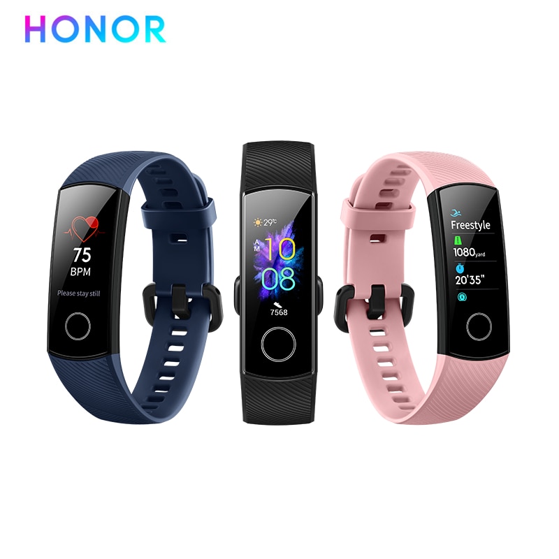 Global Versie Honor Band 5 Smart Band Bloed Zuurstof Smartwatch Amoled Smart Band Hartslag Ftness Slaap Tracker Armband