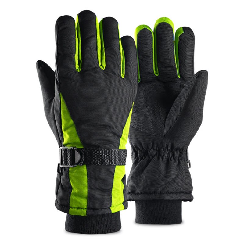 Guantes de esquí de invierno para hombre de Runature guantes de esquí de invierno para deportes al aire libre pantalla táctil impermeable antideslizante guantes de esquí: green