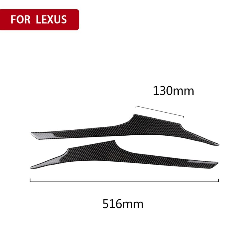 Auto binnendeur streep armsteun afdekking trim decoratie sticker voor lexus  is250 is350 koolstofvezel armsteun