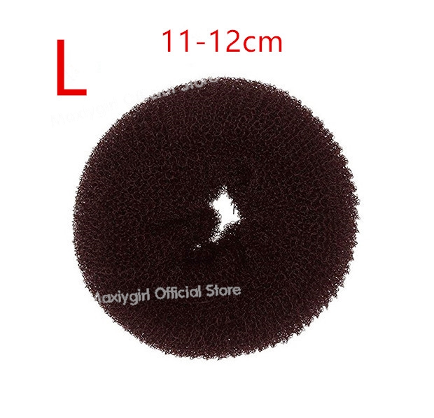 8 Hair Bun Donut Magic Foam Products Hairstyle Lazy Hair Accessories For Girls Women Lady Easy Big Ring Hair Styling Tools: Red