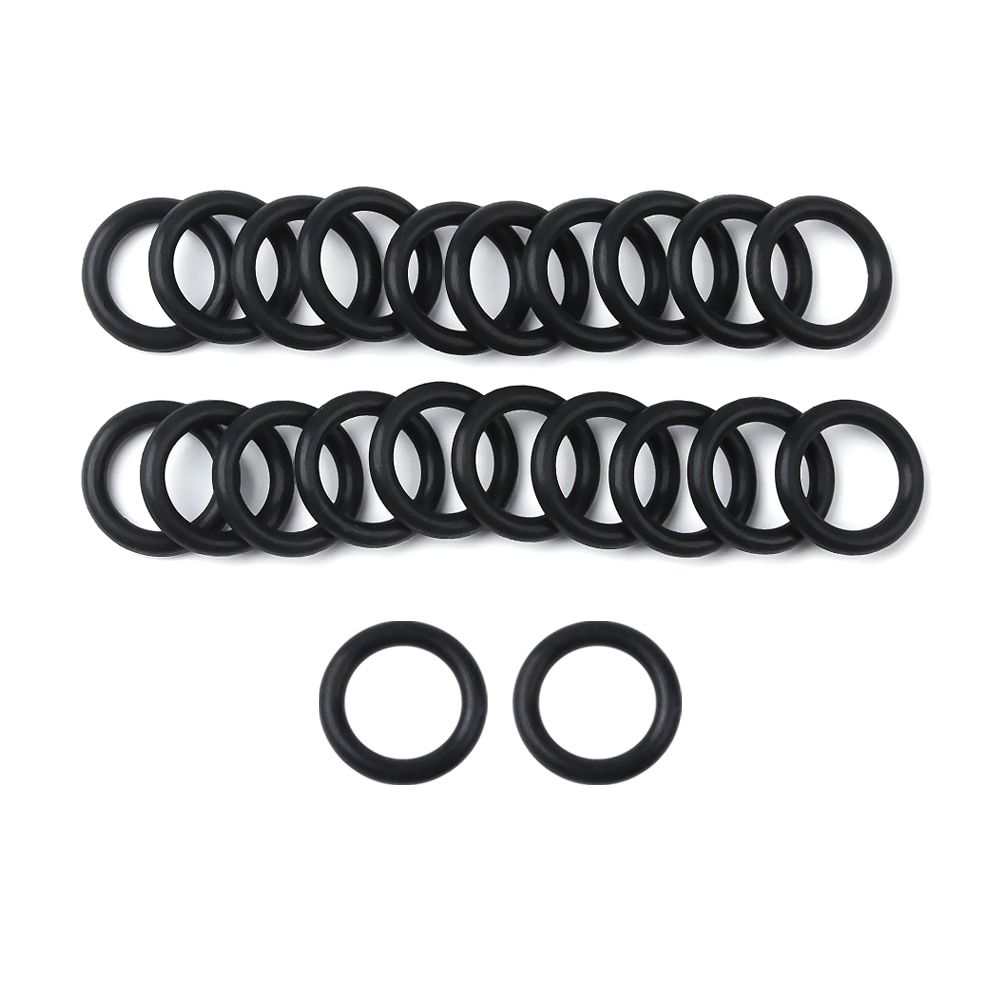 100Pcs Zwart Rubber O-Ringen Voor Wormen Wacky Rig O-Ring Tool Vissen Bite Indicator Rubberen Afdichting pakking Vissen Accessoires