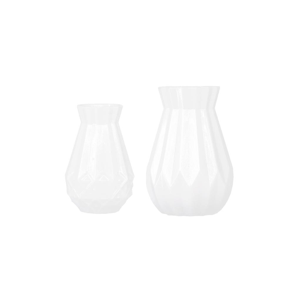 1:12 mini model dukkehus gennemskinnelig og smuk vase: Porcelæn hvid