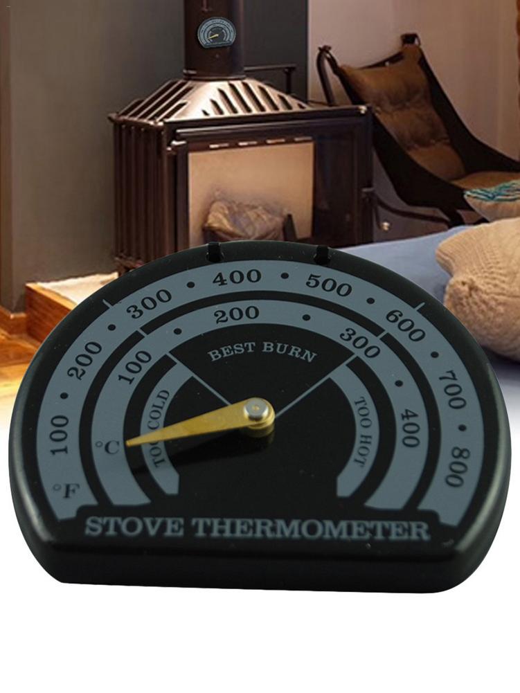 Magnetic Fireplace Stove Fan Thermometer Stove Burn Indicator Heater Temperature Gauge Meter Stove Pipe Fan Thermometer: Default Title